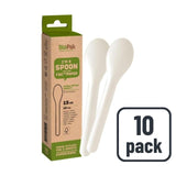 BioPak white paper spoons 10 pack - British product