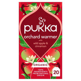Pukka Herbs wild apple and cinnamon with ginger herbal tea bags 20 teabags, imported from the UK