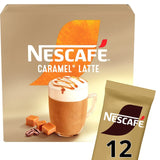 Nescafe caramel latte instant coffee 12 sachets, imported from the UK