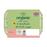 M&S organic free range medium eggs, imported from the UK