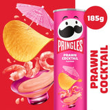 Pringles Prawn Cocktail flavour crisps 185g, imported from the UK