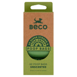 M&S Beco Pets Unscented Dog Poop Bags Extra Thick Waste Bags 60 per Pack- Buy online at McGrocer