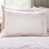 Catherine Lansfield bow embroidery single duvet set, imported from the UK