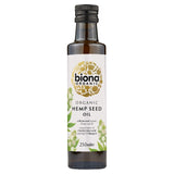 Biona Organic Hemp Seed Oil 250ml glass bottle - British product