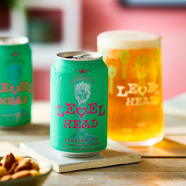 Greene King Level Head Session IPA 4 x 330ml cans, UK version