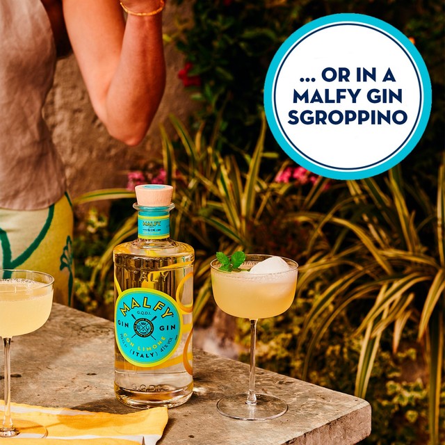 Malfy Gin Con Limone Lemon 70cl, imported from the UK