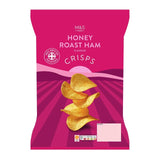 M&S honey roast ham crisps 150g, imported from the UK