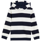 M&S boys pure cotton striped hoodie 4-5 years, imported from the UK