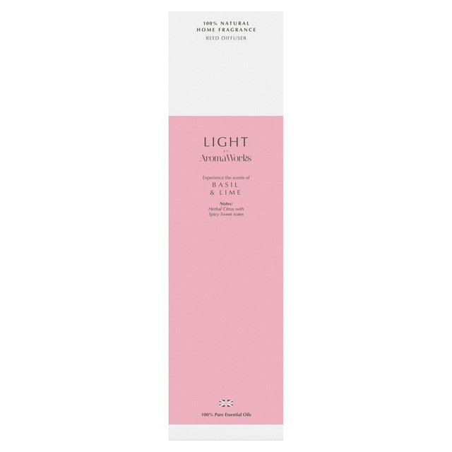 Wax Lyrical Basil & Lime reed diffuser 100ml - British product