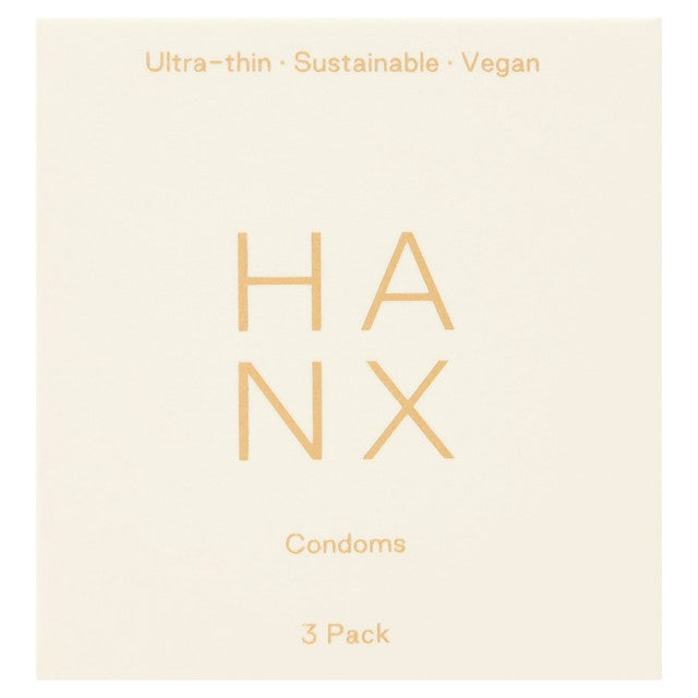 HANX Ultra Thin Vegan Condoms 3 pack, UK version