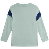 M&S Side Panel Varsity Top Light Green 5-6 Years, imported from the UK