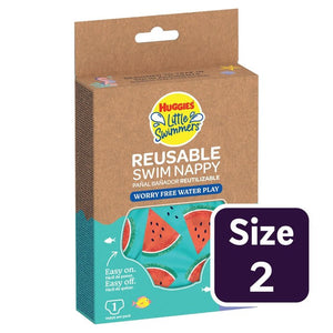 Huggies Little Swimmers Reusable Swim Pant Watermelon Swim Nappy Size 2-3 (5-11kg)