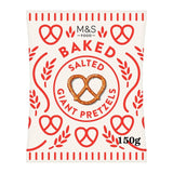 M&S salted giant pretzels 150g, imported from the UK