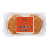 M&S Huevos escoceses de cerdo, paquete de 2 - Aperitivo listo para comer, 227 g