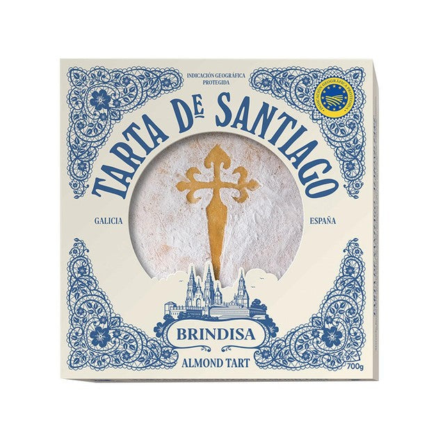 Brindisa Tarta de Santiago almond cake, 700g - British product
