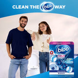 Bloo Colour Active+ Bleach toilet rim blocks 2 x 50g - British product