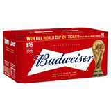 Budweiser lager beer 15 x 440ml cans - British product