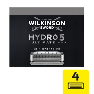 M&S Wilkinson Sword Hydro 5 Skin Protection Advanced Men's Razor Blades 4 Pack- Buy online at McGrocer