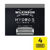 M&S Wilkinson Sword Hydro 5 Skin Protection Advanced Men's Razor Blades 4 Pack- Buy online at McGrocer