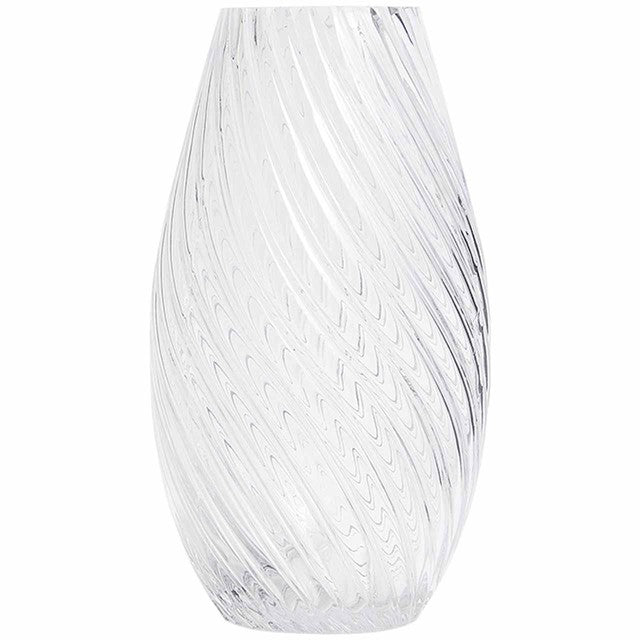 M&S medium swirl glass vase, imported from the UK