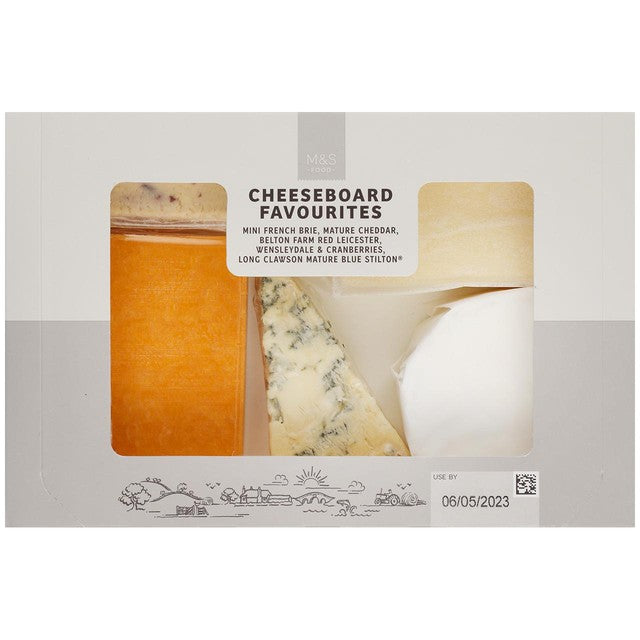 M&S Cheeseboard Favourites 530g, imported from the UK