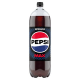 Pepsi Max sugar free cola 2L, imported from the UK