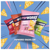 Popworks Sweet BBQ popped crisps 85g, imported from the UK