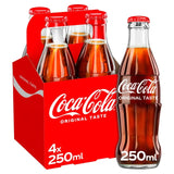 M&S Coca-Cola Original Taste Cola Drink 4 x 250ml- Buy online at McGrocer