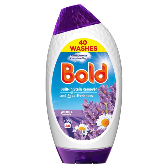 Bold lavender and camomile laundry detergent gel 1320ml - British product