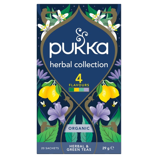 Pukka herbal tea collection 4 flavours 20 tea bags imported from the UK