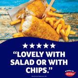 Birds Eye jumbo battered fish fillets 400g - British product