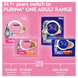 Purina One kitten wet cat food Salmon and Chicken 8 x 85g, imported from the UK