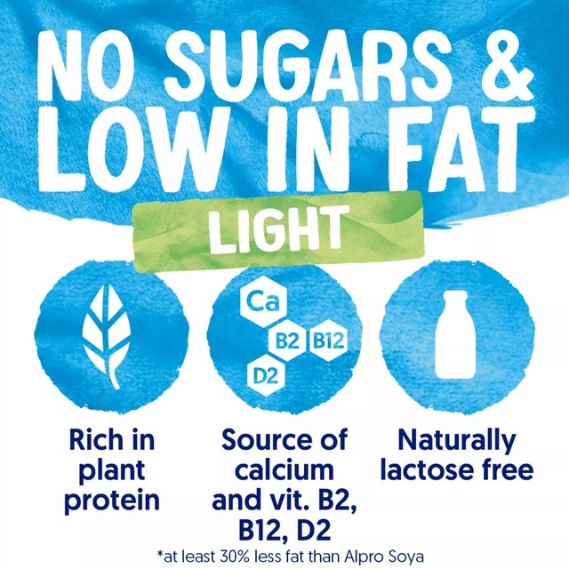 Alpro Soya Light dairy-free drink 1L - British product
