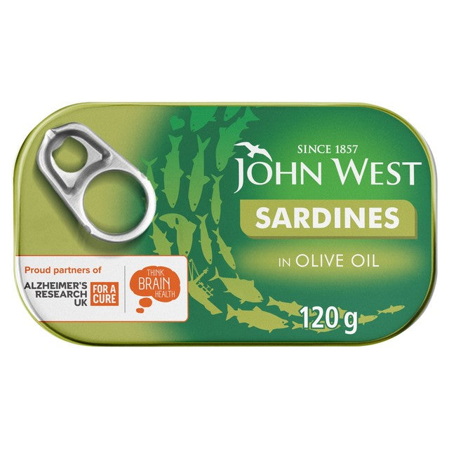 John West sardines in olive oil 120g, UK version