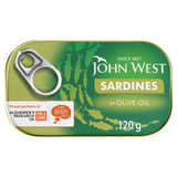 John West sardines in olive oil 120g, UK version