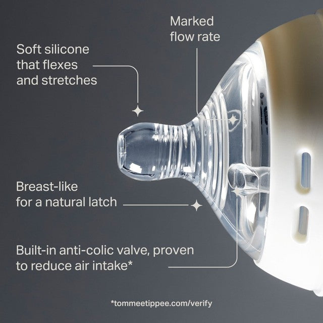 Tommee Tippee Medium Flow Teats Pack of 2 (British brand)