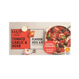 M&S M&S 4 Tomato Garlic & Herb Stock Pots 96g- Buy online at McGrocer