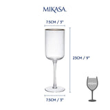 Mikasa Sorrento 4pc red wine glasses 450ml, imported from the UK