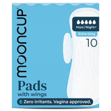 M&S Mooncup Maxi Night+ Pads with Wings Organic Period Pads 10 Pack- Buy online at McGrocer
