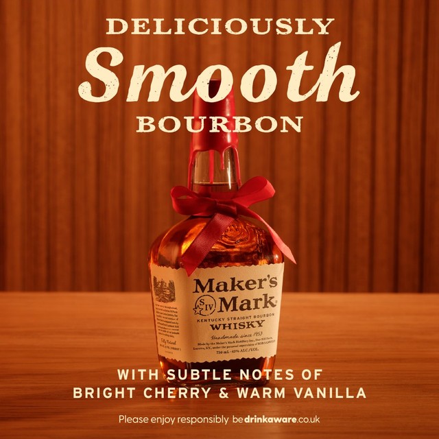 Maker's Mark Kentucky Straight Bourbon 70cl imported from the UK
