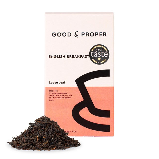Good & Proper Tea English Breakfast loose leaf tea 90g, UK version