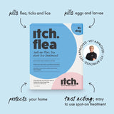 Itch Flea XL Dog spot-on treatment 40kg+, UK version