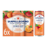 M&S San Pellegrino Zero Peach & Clementine Sparkling Drink 6 x 330ml- Buy online at McGrocer