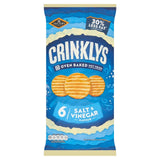 Jacob's Crinklys salt and vinegar baked snack biscuits multipack, UK version