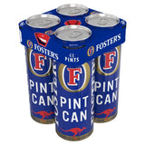 Foster's lager beer 4 x 568ml cans - British product
