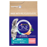 Purina One Senior Salmon Dry Cat Food 2.8kg, imported from the UK
