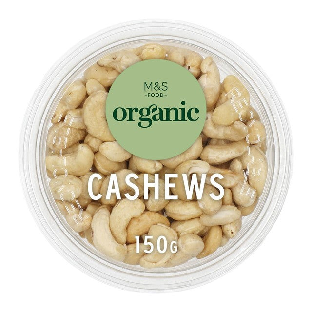 M&S organic cashews 150g, imported from the UK