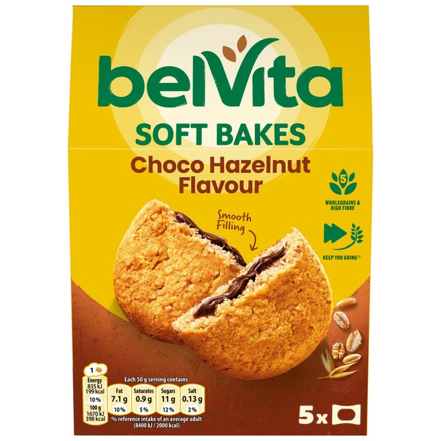Belvita Choco Hazelnut Soft Bakes - British product