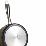 M&S non-stick saucepan 16cm black, imported from the UK