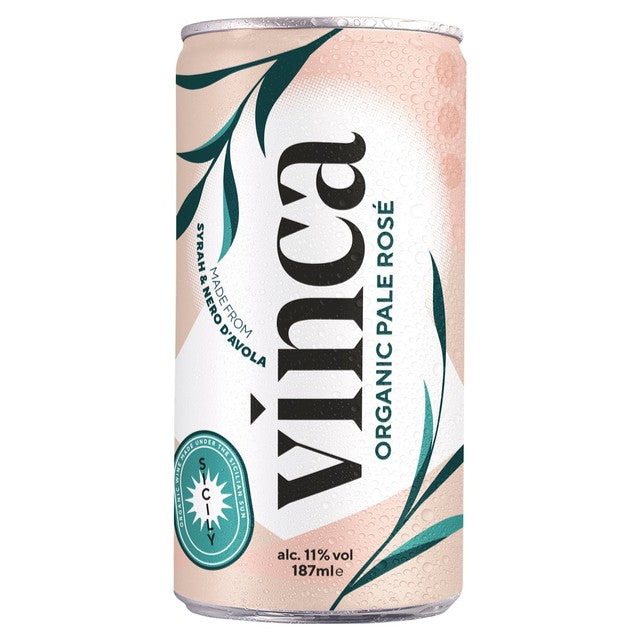 Vinca organic rosé wine can 187ml (British brand)